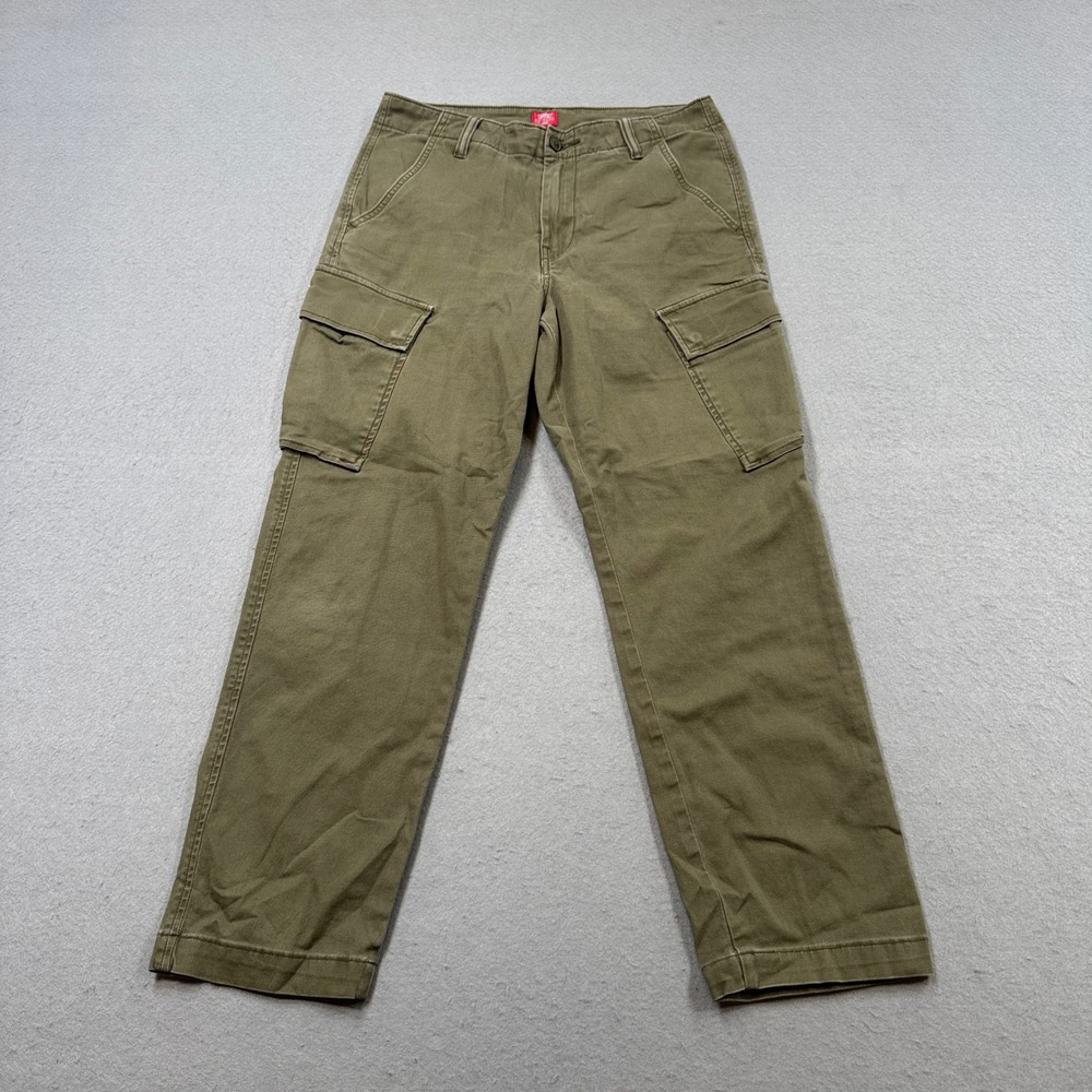 Levi's XX Cargo Pants Men's 30x30 Olive Green Twill Tapered Fit Utility Hiking